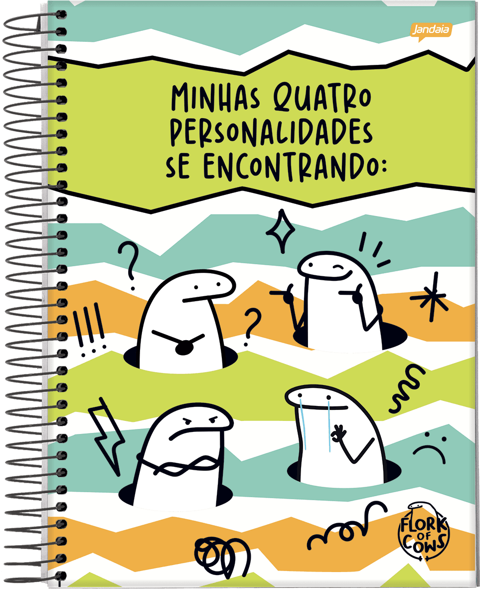 CADERNO ESPIRAL UNIVERSITÁRIO CAPA DURA 15 MATÉRIAS 240 FOLHAS - FLORK — miniatura 4