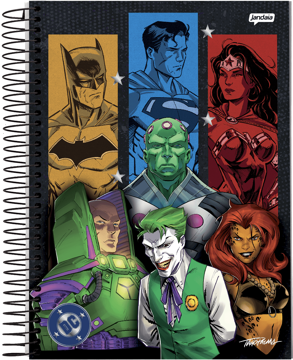 CADERNO ESPIRAL UNIVERSITÁRIO CAPA DURA 10 MATÉRIAS 160 FOLHAS - DC COMICS — miniatura 2