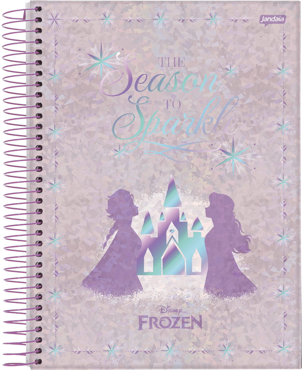 CADERNO ESPIRAL UNIVERSITÁRIO CAPA DURA 01 MATÉRIA 80 FOLHAS - FROZEN — miniatura 4