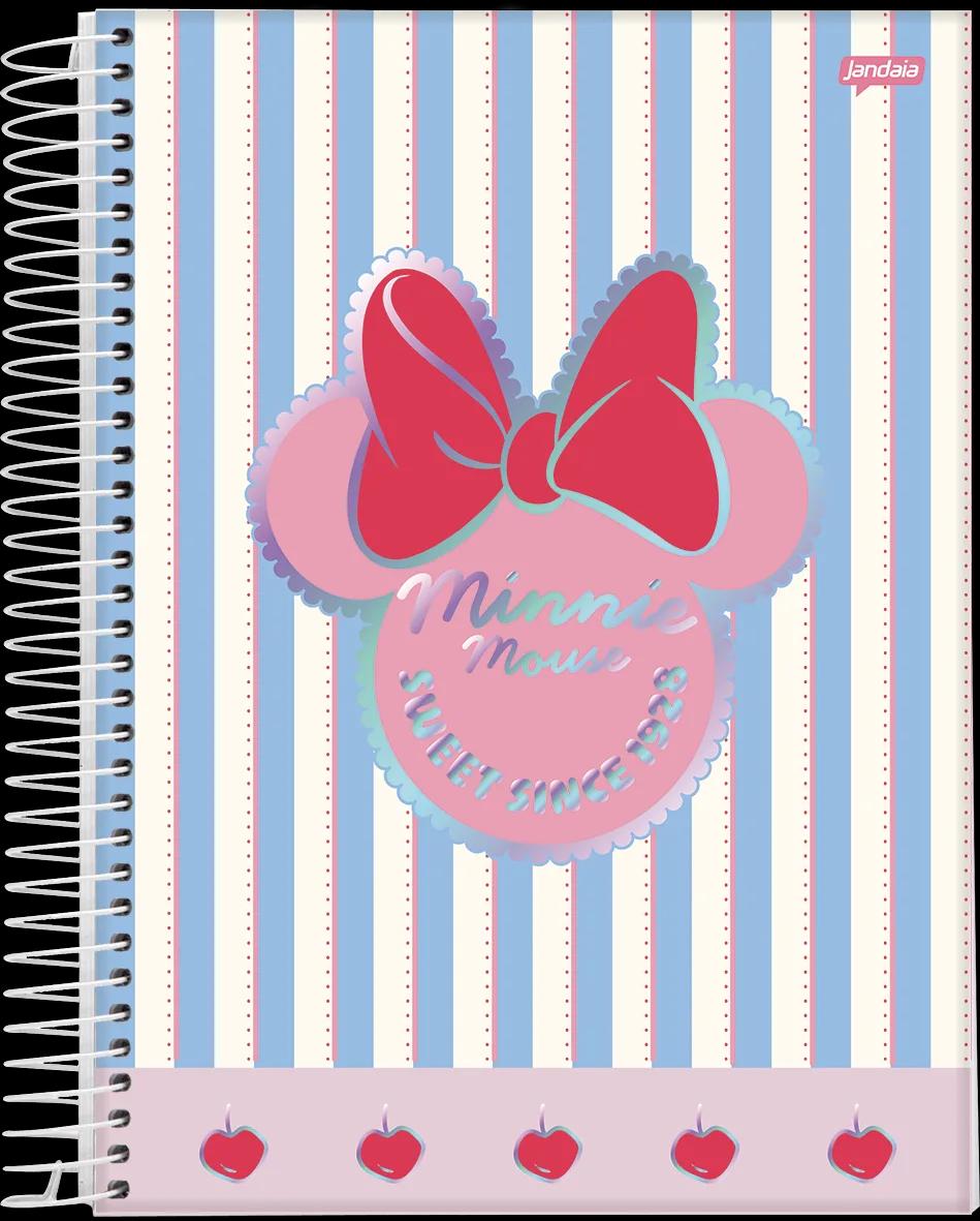 CADERNO ESPIRAL UNIVERSITÁRIO CAPA DURA 01 MATÉRIA 80 FOLHAS - MINNIE ARTS