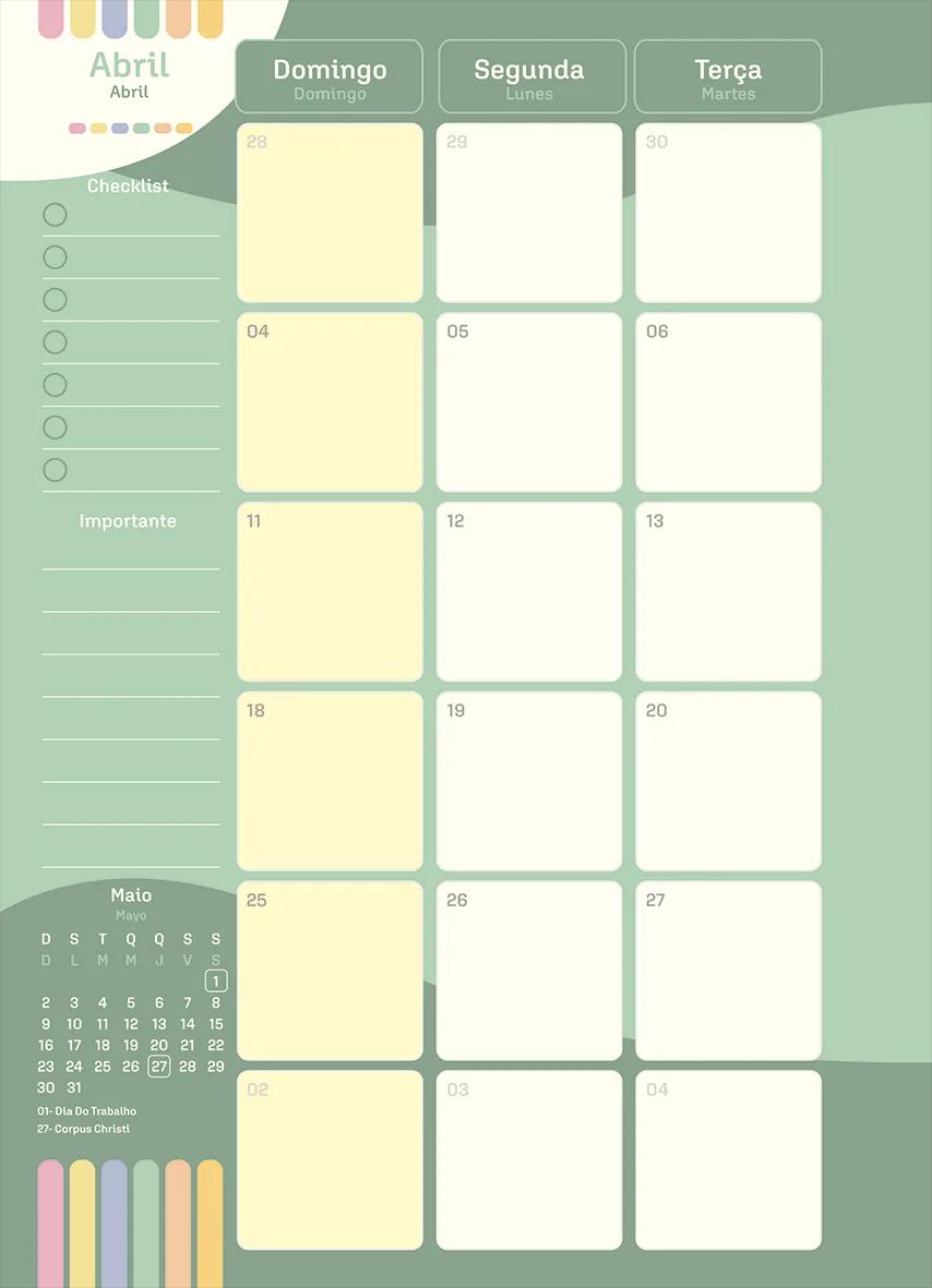 AGENDA PLANEJAMENTO LOMB QUAD 175X242MM 80 FOLHAS - LA CREME — miniatura 5