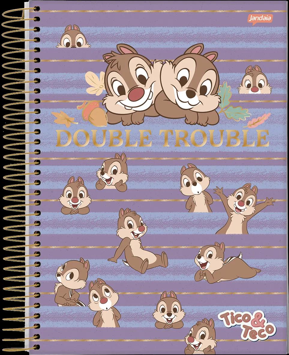 CADERNO ESPIRAL UNIVERSITÁRIO CAPA DURA 01 MATÉRIA 80 FOLHAS - TICO E TECO — miniatura 2