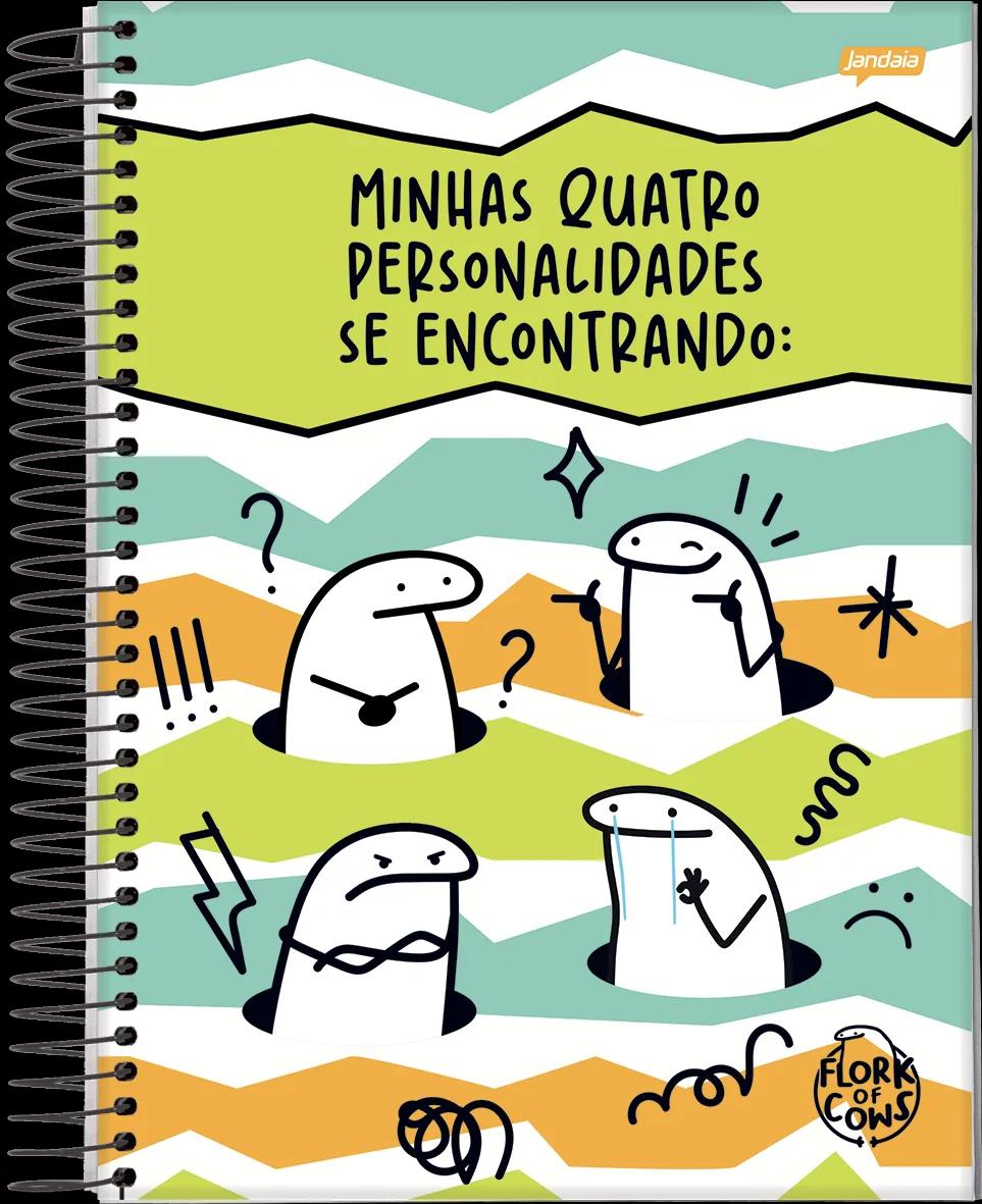 CADERNO ESPIRAL UNIVERSITÁRIO CAPA DURA 12 MATÉRIAS 192 FOLHAS - FLORK