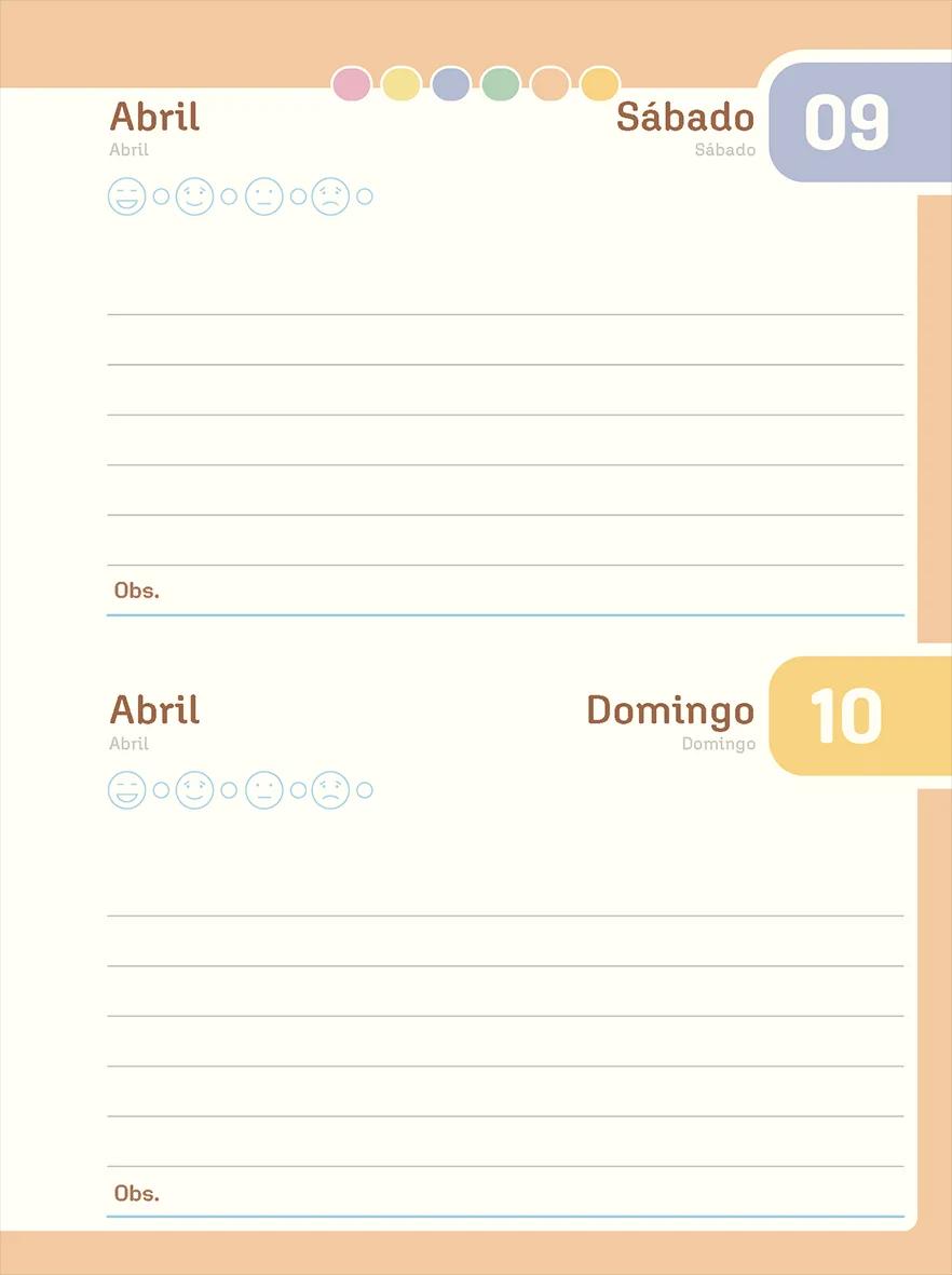 AGENDA DIÁRIA ESPIRAL 133X178MM 176FLS - LA CREME — miniatura 8