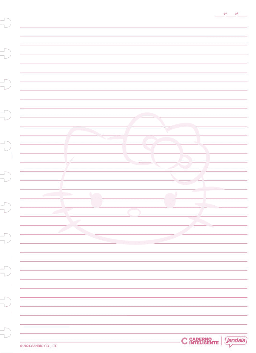 CADERNO INTELIGENTE REFIL 1/4 50FLS 01/PT HELLO KITTY — miniatura 2