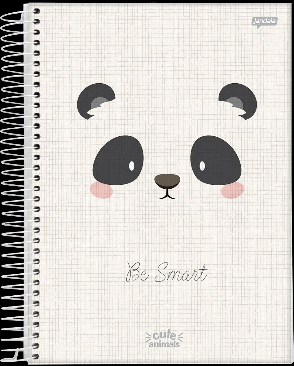 CADERNO ESPIRAL UNIVERSITÁRIO CAPA DURA 01 MATÉRIA 80 FOLHAS - CUTE ANIMALS — miniatura 4