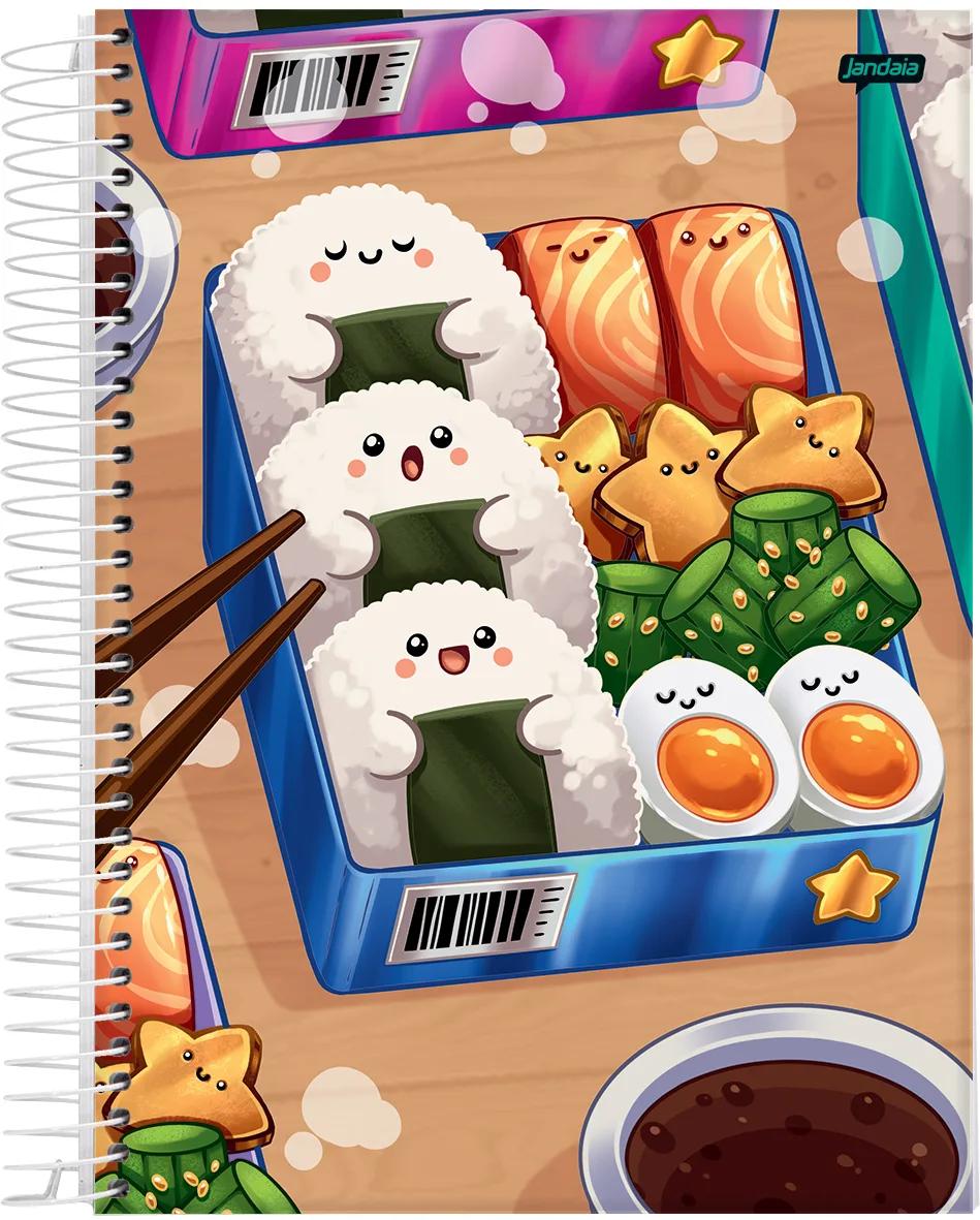 CADERNO ESPIRAL UNIVERSITÁRIO CAPA DURA 01 MATÉRIA 80 FOLHAS - MOCHI — miniatura 4