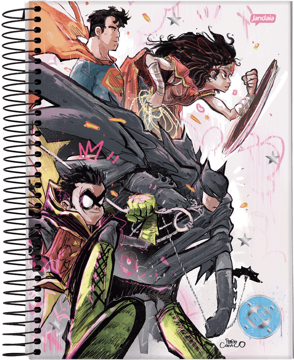 CADERNO ESPIRAL UNIVERSITÁRIO CAPA DURA 12 MATÉRIAS 192 FOLHAS - DC COMICS — miniatura 2