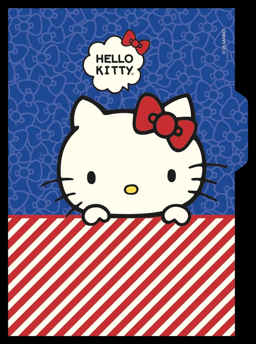 CADERNO GARRA 175X242MM COLLEGE 1X1 NEO 80FLS - HELLO KITTY — miniatura 3