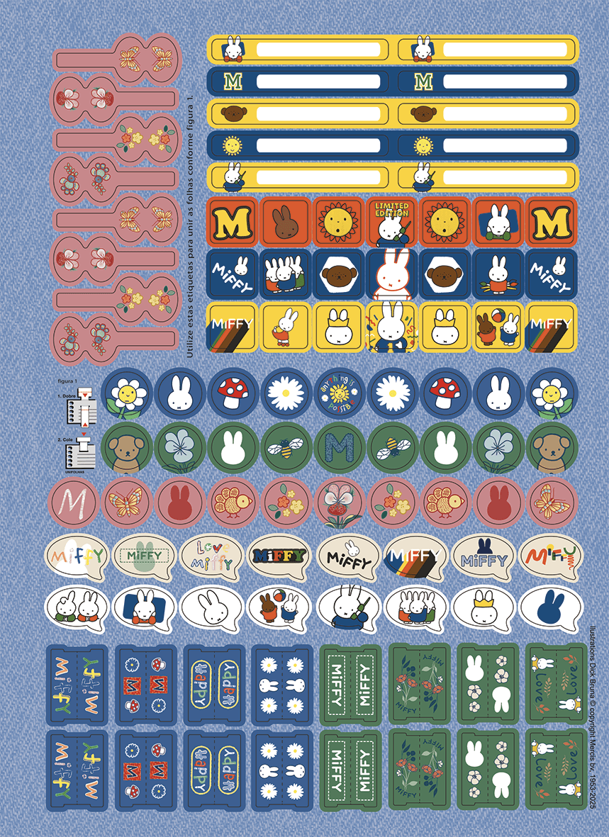 CADERNO ESPIRAL UNIVERSITÁRIO CAPA DURA 01 MATÉRIA 80 FOLHAS - MIFFY — miniatura 7