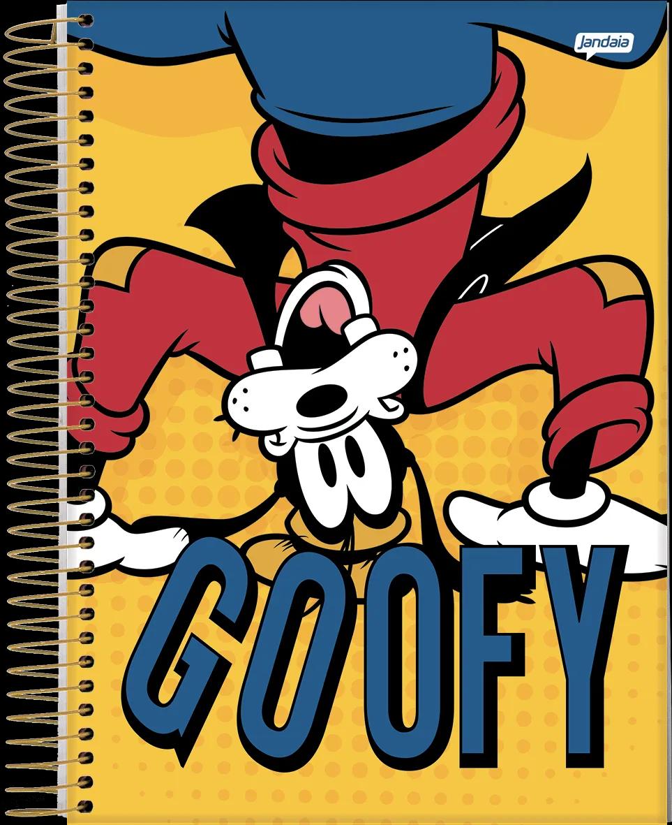 CADERNO ESPIRAL UNIVERSITÁRIO CAPA DURA 01 MATÉRIA 80 FOLHAS - GOOFY — miniatura 4