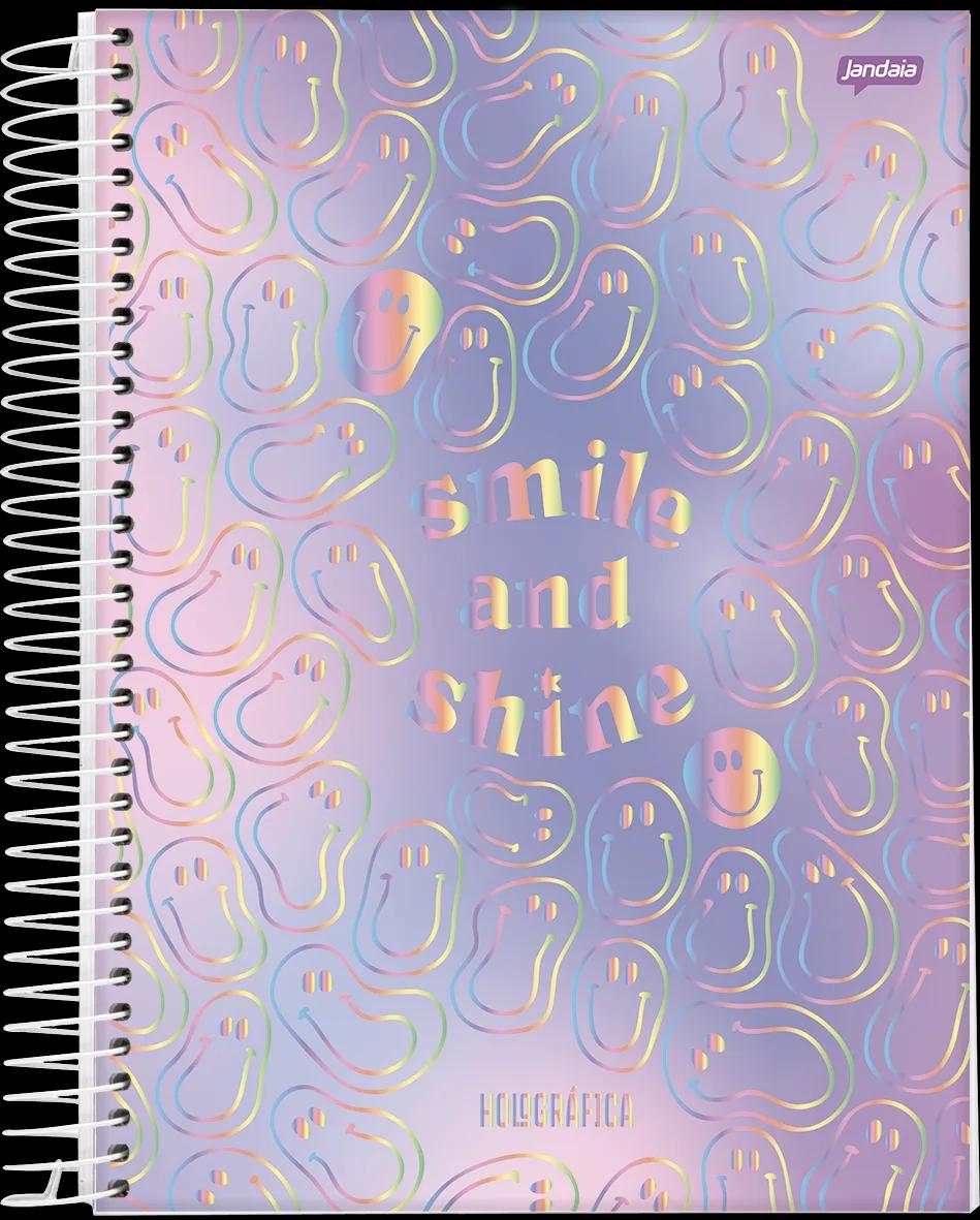 CADERNO ESPIRAL UNIVERSITÁRIO CAPA DURA 12 MATÉRIAS 192 FOLHAS - HOLOGRAFICA — miniatura 2