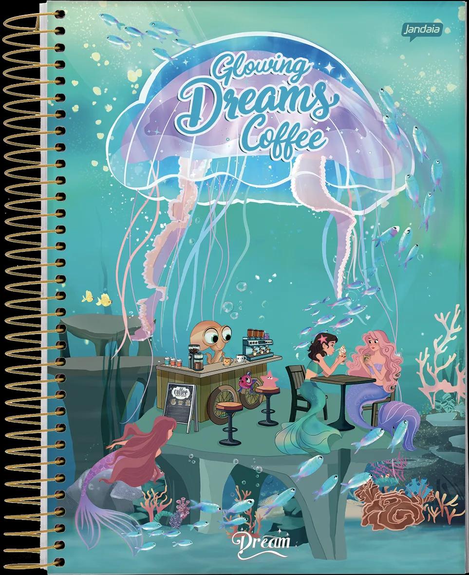 CADERNO ESPIRAL UNIVERSITÁRIO CAPA DURA 10 MATÉRIAS 160 FOLHAS - DREAM