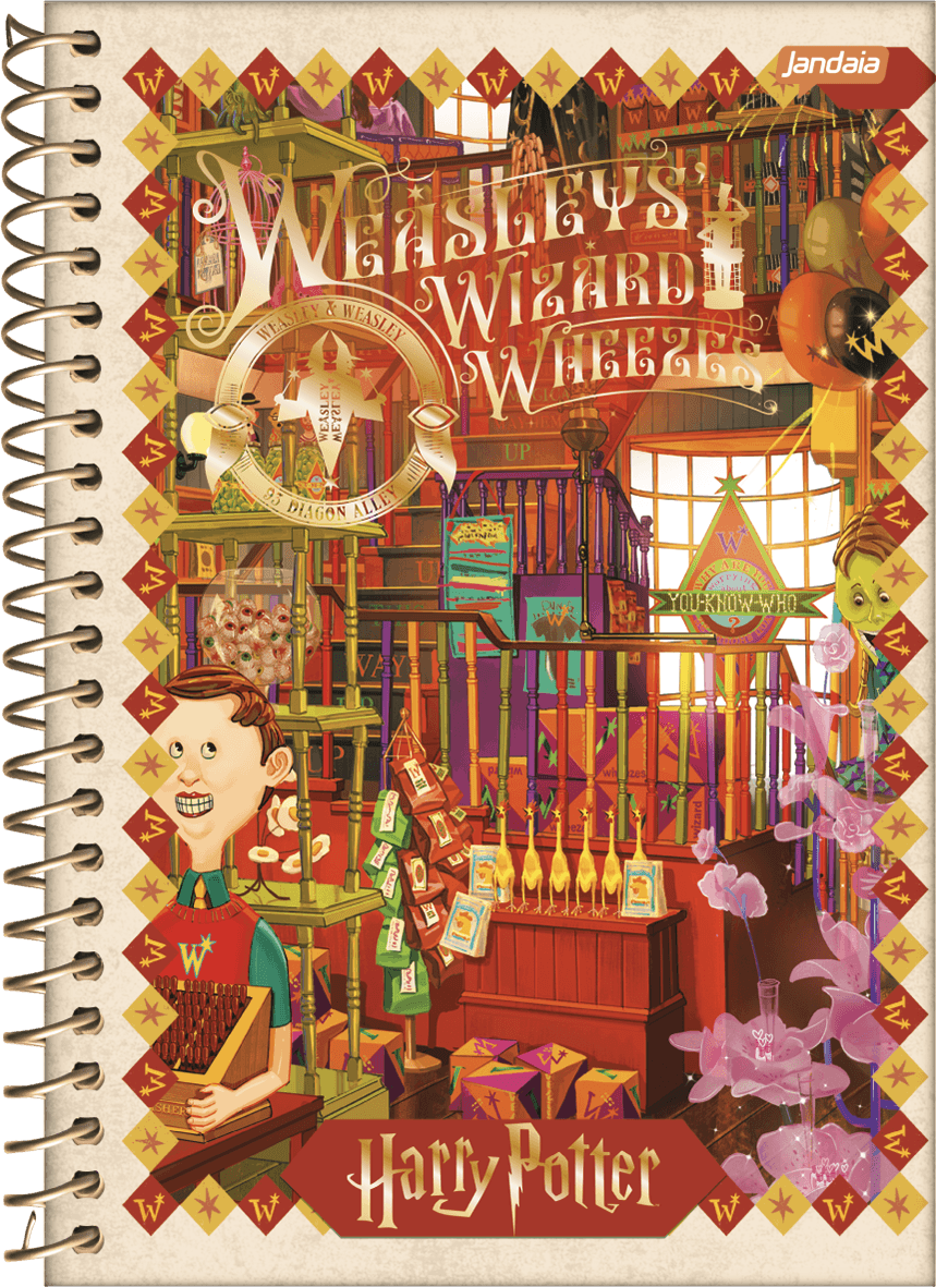 CADERNO ESPIRAL CAPA DURA 1/8 96 FOLHAS - HARRY POTTER — miniatura 4