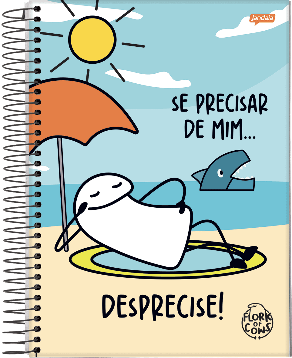 CADERNO ESPIRAL UNIVERSITÁRIO CAPA DURA 20 MATÉRIAS 320 FOLHAS - FLORK — miniatura 4