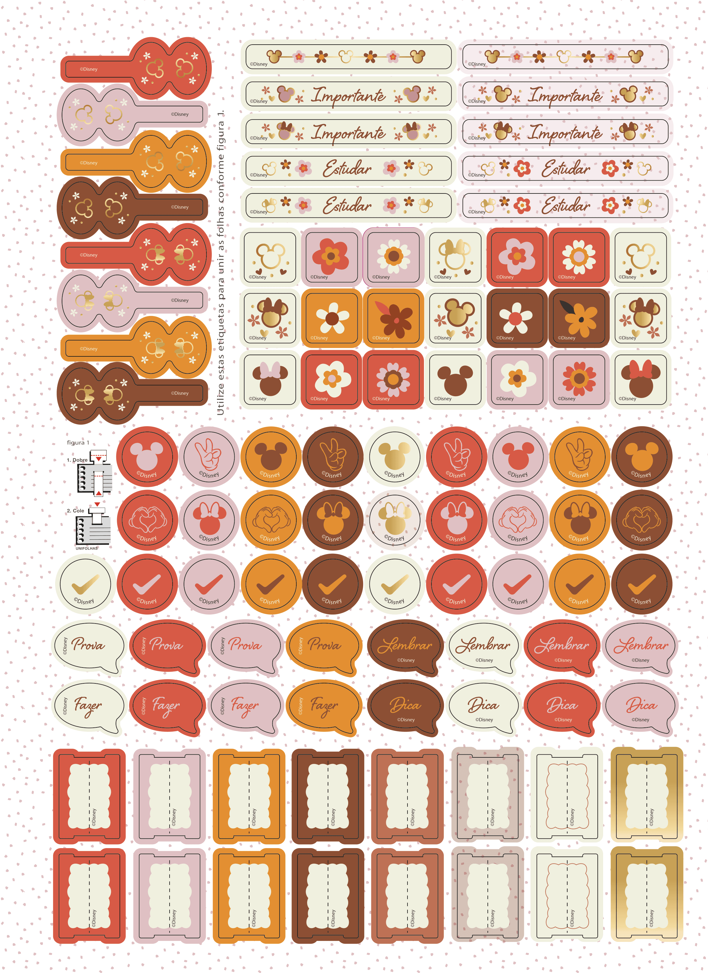 CADERNO COLLEGE CAPA DURA 80 FOLHAS ARGOLADO - MICKEY & MINNIE ARTS KRAFT — miniatura 7