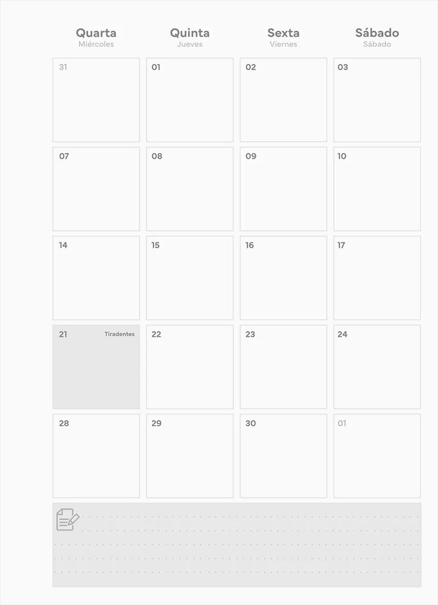 AGENDA PLANEJAMENTO GARRA 175X242 NEO ROSA - OFFICE — miniatura 5