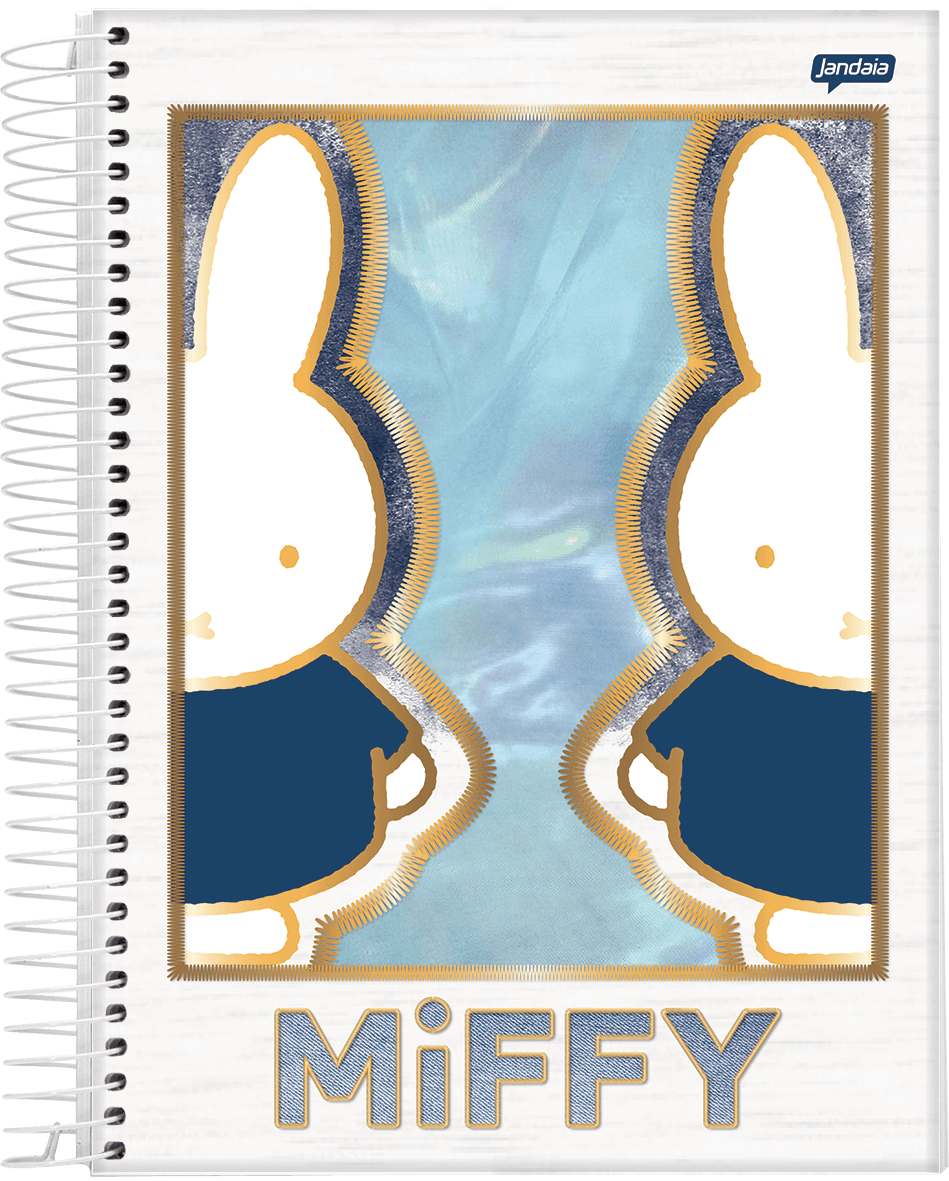 CADERNO ESPIRAL UNIVERSITÁRIO CAPA DURA 01 MATÉRIA 80 FOLHAS - MIFFY — miniatura 2