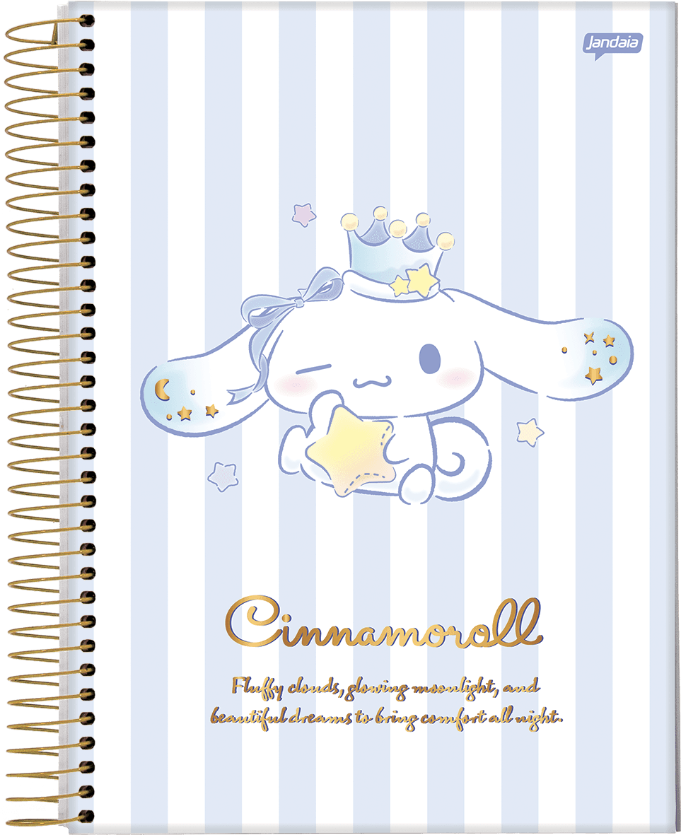CADERNO ESPIRAL UNIVERSITÁRIO CAPA DURA 10 MATÉRIAS 160 FOLHAS - CINNAMOROLL — miniatura 2
