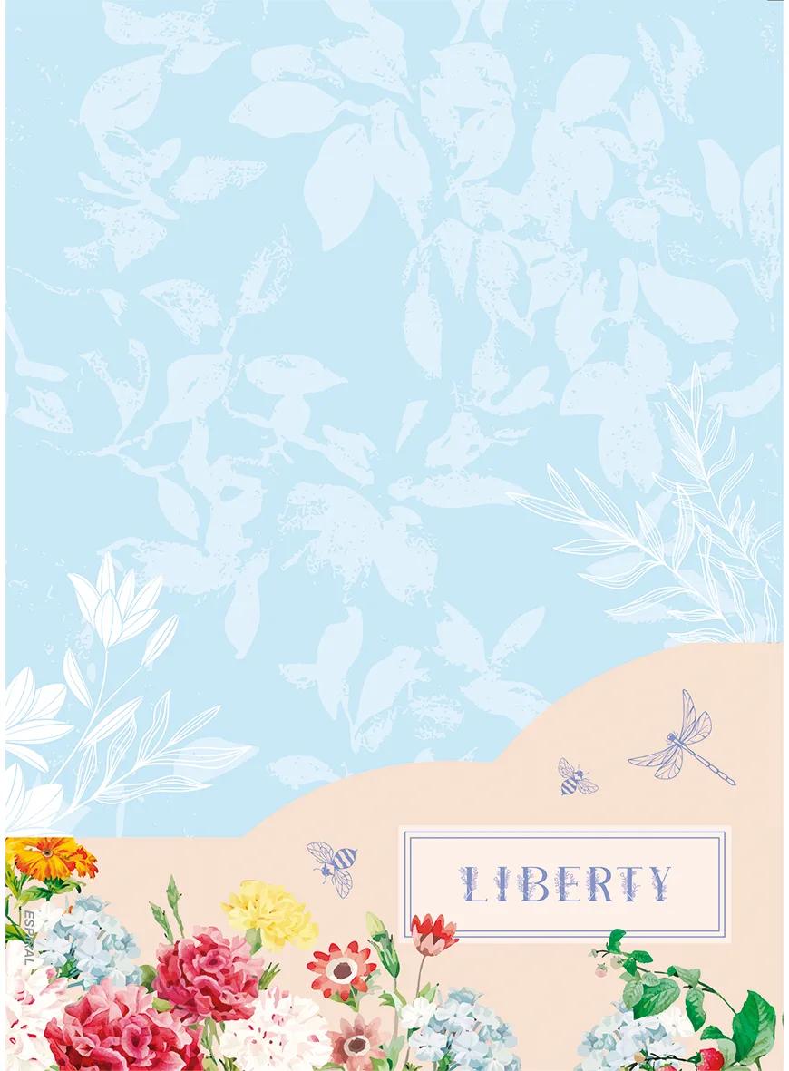 CADERNO ESPIRAL CAPA DURA 1/4 80 FOLHAS - LIBERTY — miniatura 7