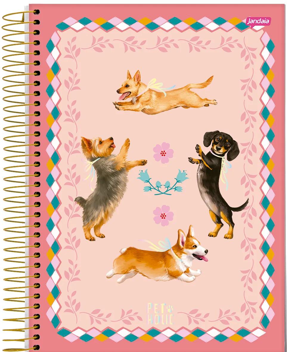 CADERNO ESPIRAL UNIVERSITÁRIO CAPA DURA 15 MATÉRIAS 240 FOLHAS - PET HOLIC — miniatura 2