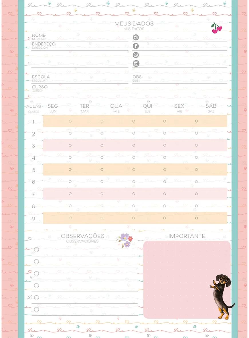 CADERNO ESPIRAL UNIVERSITÁRIO CAPA DURA 15 MATÉRIAS 240 FOLHAS - PET HOLIC — miniatura 6