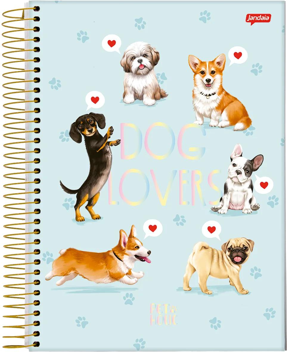 CADERNO ESPIRAL UNIVERSITÁRIO CAPA DURA 10 MATÉRIAS 160 FOLHAS - PET HOLIC