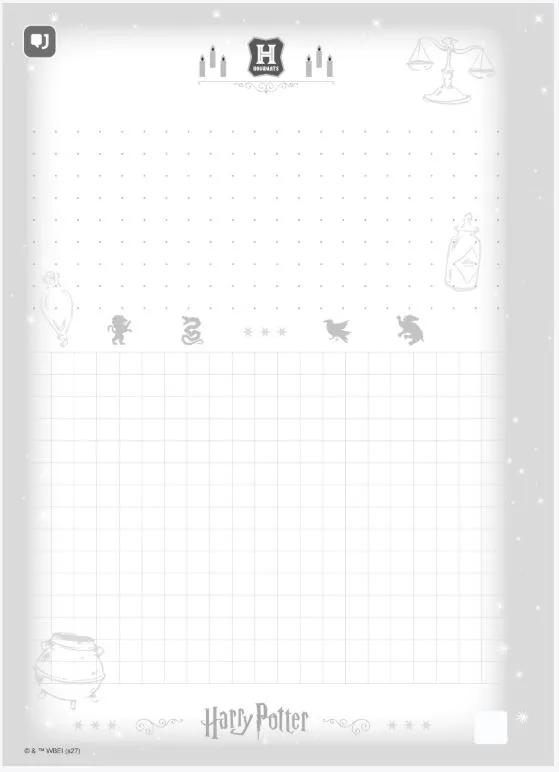 CADERNO NEODISC COLLEGE CAPA DURA 80 FOLHAS - HARYY POTTER — miniatura 5