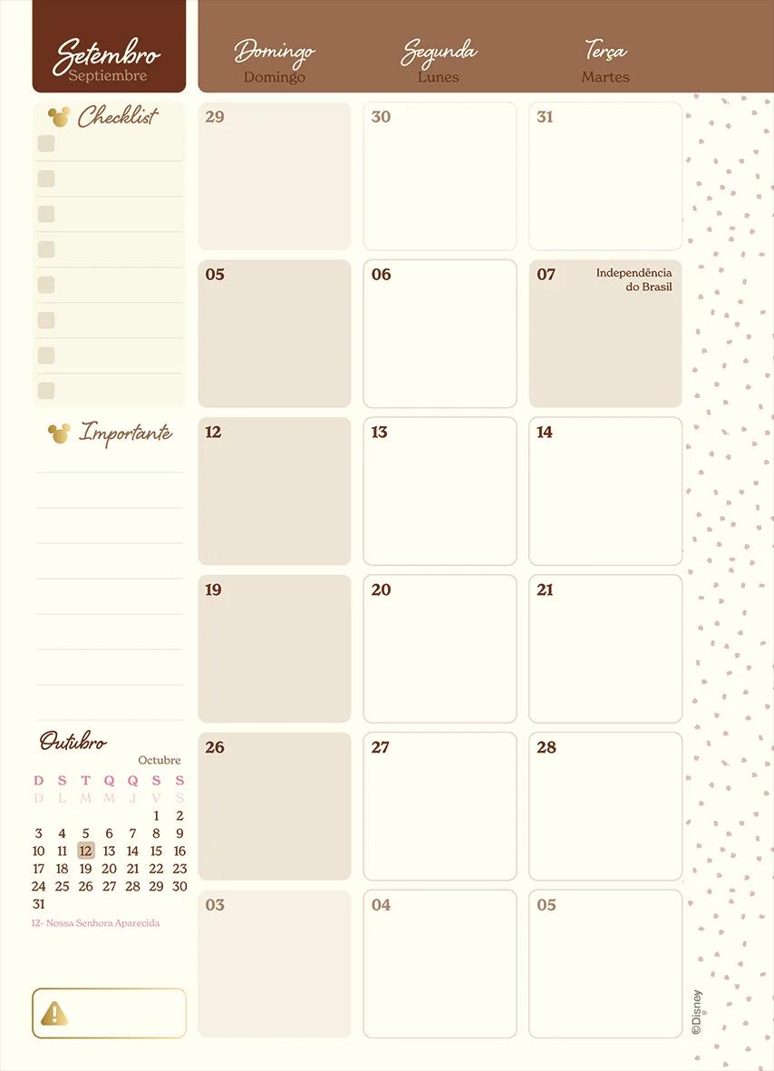 AGENDA PLANEJAMENTO ESPIRAL 175X242MM - MICKEY & MINNIE ARTS KRAFT — miniatura 7