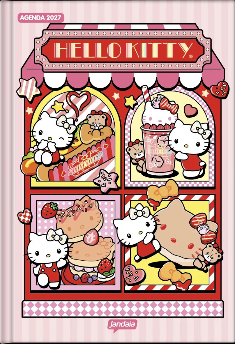 AGENDA DIARIA LOMBADA QUADRADA 138X200MM - HELLO KITTY — miniatura 2