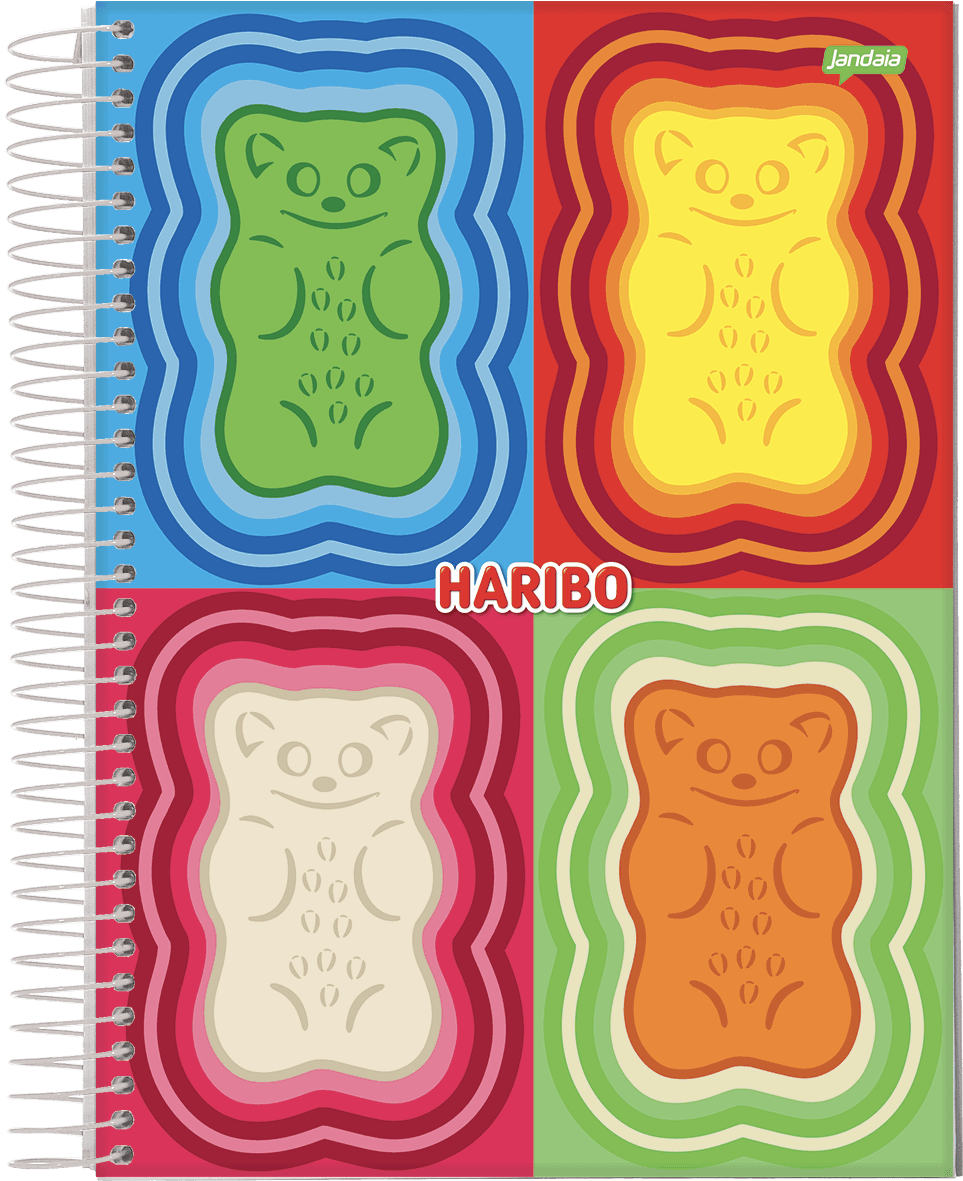 CADERNO ESPIRAL UNIVERSITÁRIO CAPA DURA 01 MATÉRIA 80 FOLHAS - HARIBO — miniatura 2