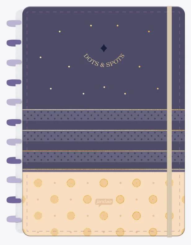 CADERNO NEODISC COLLEGE CAPA DURA 80 FOLHAS - DOTS & SPOTS