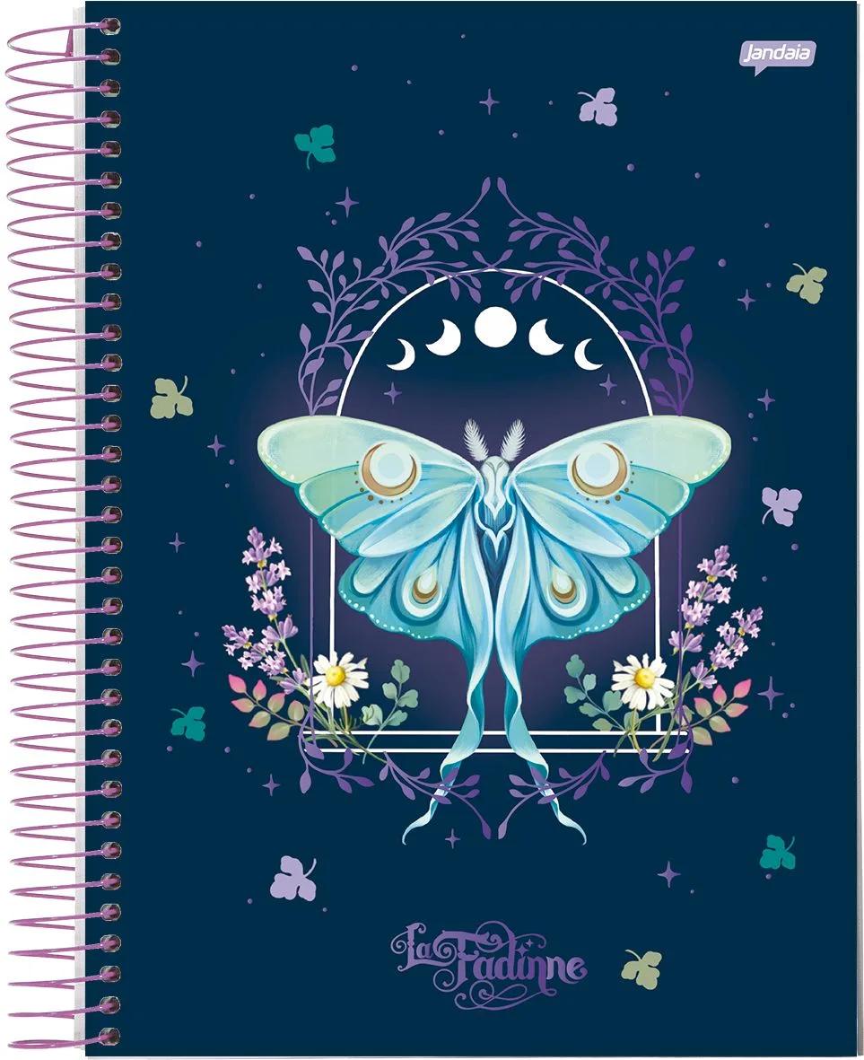 CADERNO ESPIRAL UNIVERSITÁRIO CAPA DURA 01 MATÉRIA 80 FOLHAS - LA FADINNE — miniatura 3