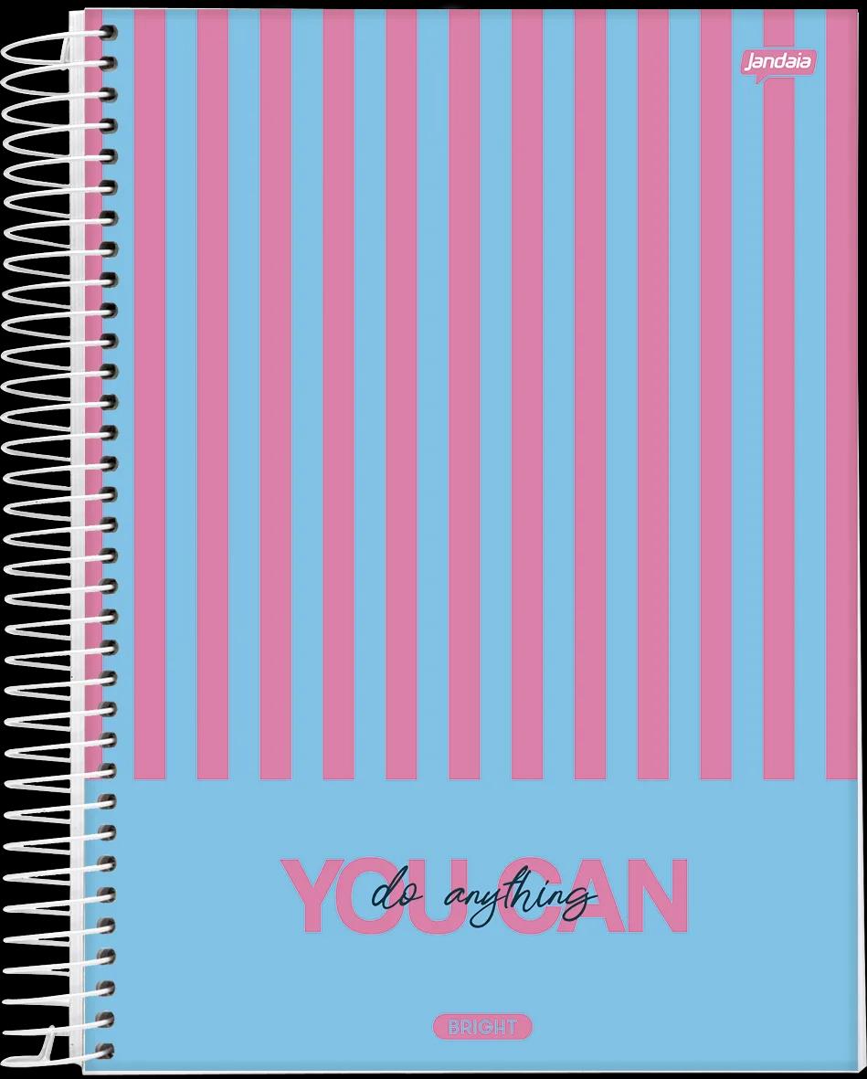 CADERNO ESPIRAL UNIVERSITÁRIO CAPA DURA 15 MATÉRIAS 240 FOLHAS - BRIGHT