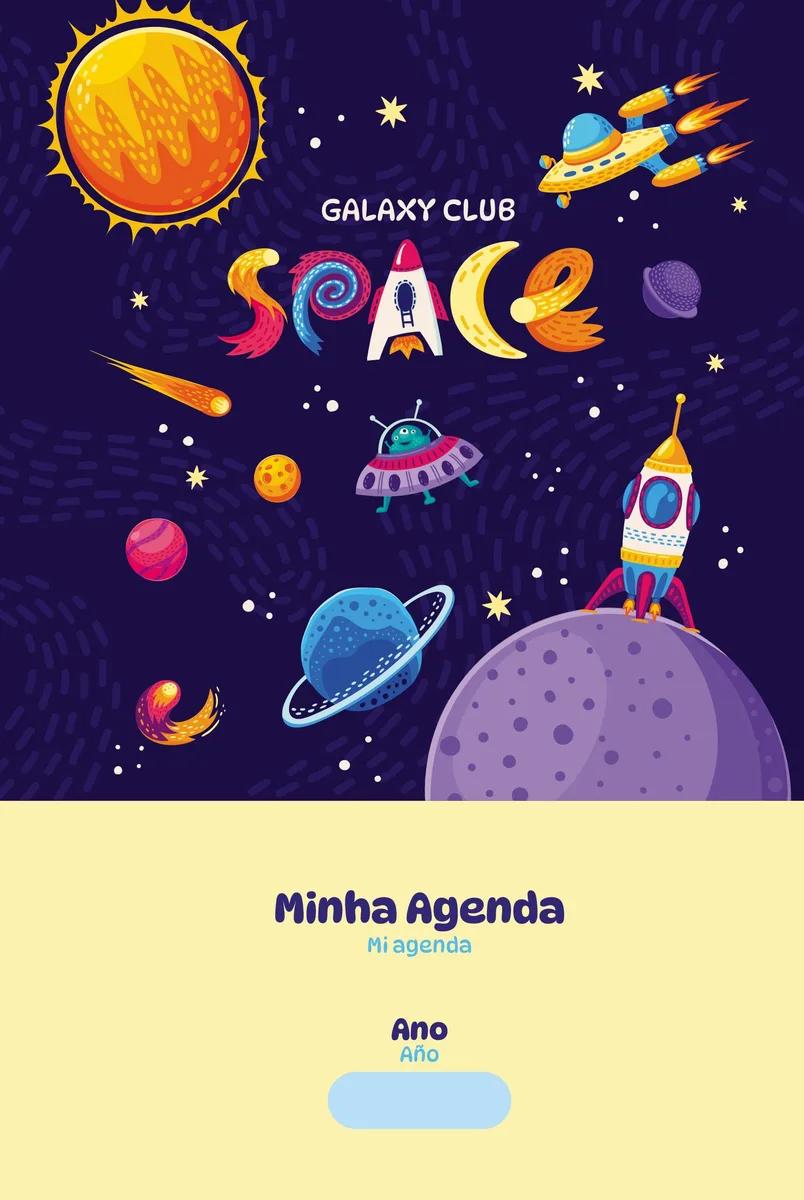 AGENDA PERMANENTE 134X200MM 96FLS - GALAXY CLUB SPACE