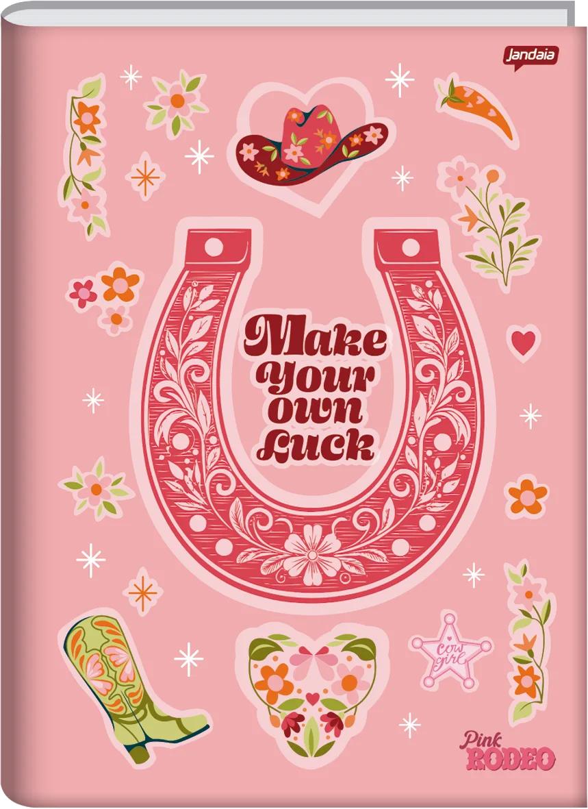 CADERNO BROCHURA CAPA DURA UNIVERSITÁRIO 80 FOLHAS - PINK RODEO — miniatura 4