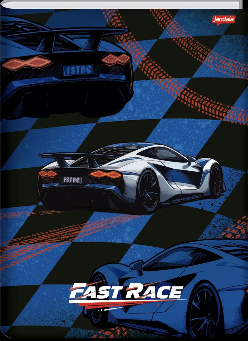 CADERNO BROCHURA 1/4 CAPA DURA 80 FOLHAS - FAST RACE — miniatura 2