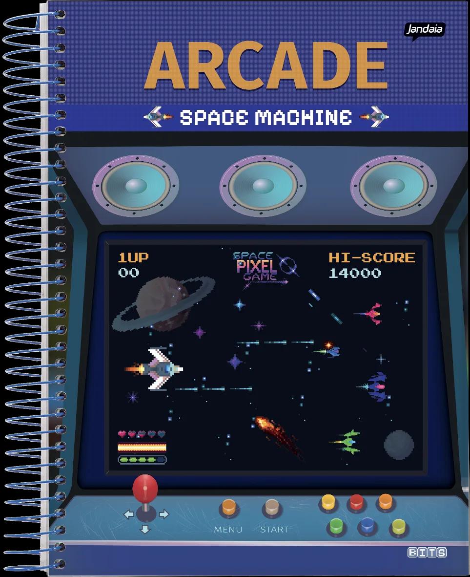 CADERNO ESPIRAL UNIVERSITÁRIO CAPA DURA 15 MATÉRIAS 240 FOLHAS - BITS