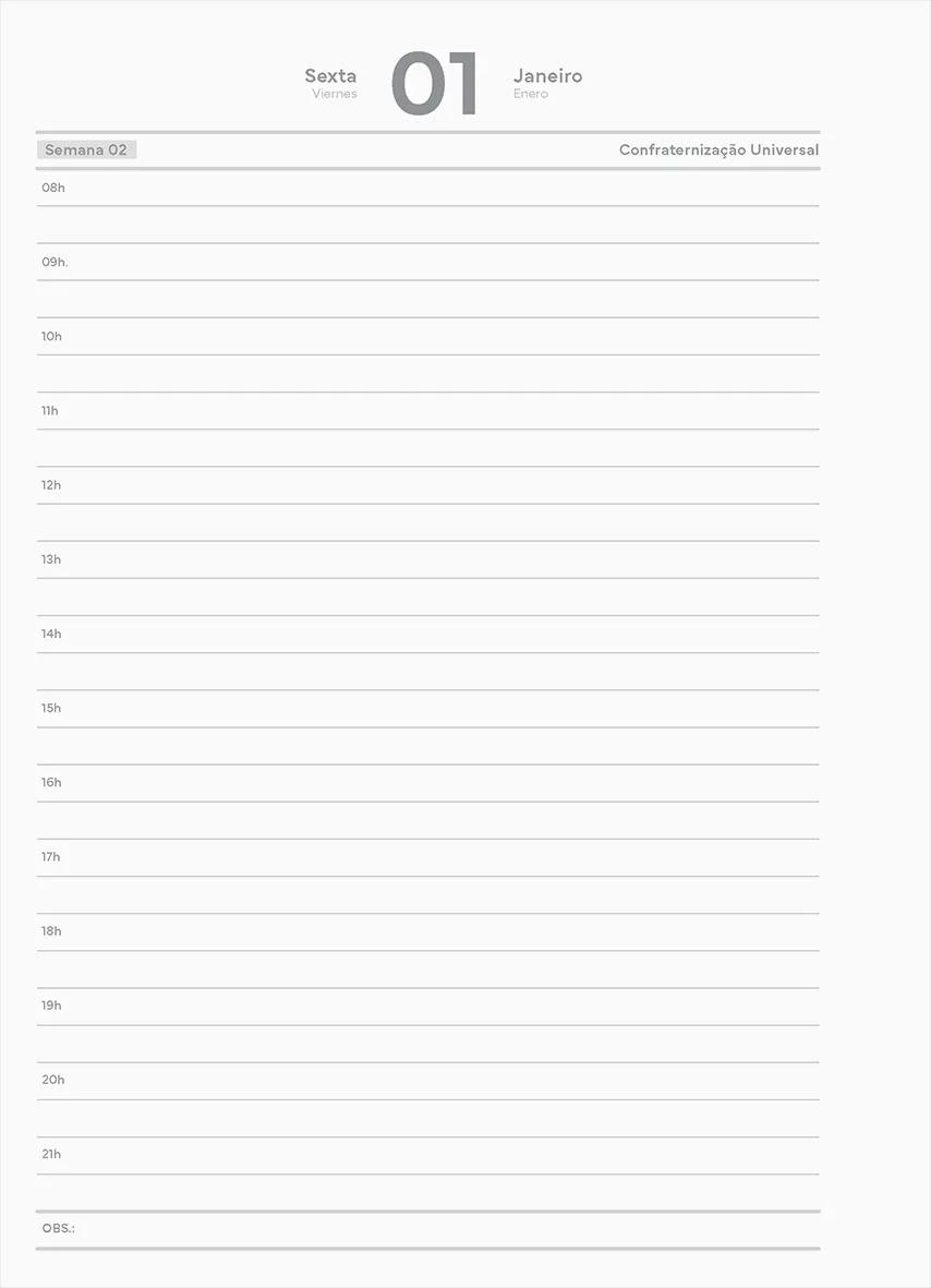 AGENDA DIARIA 175X242 EXECUTIVA CARAMELO - OFFICE — miniatura 6