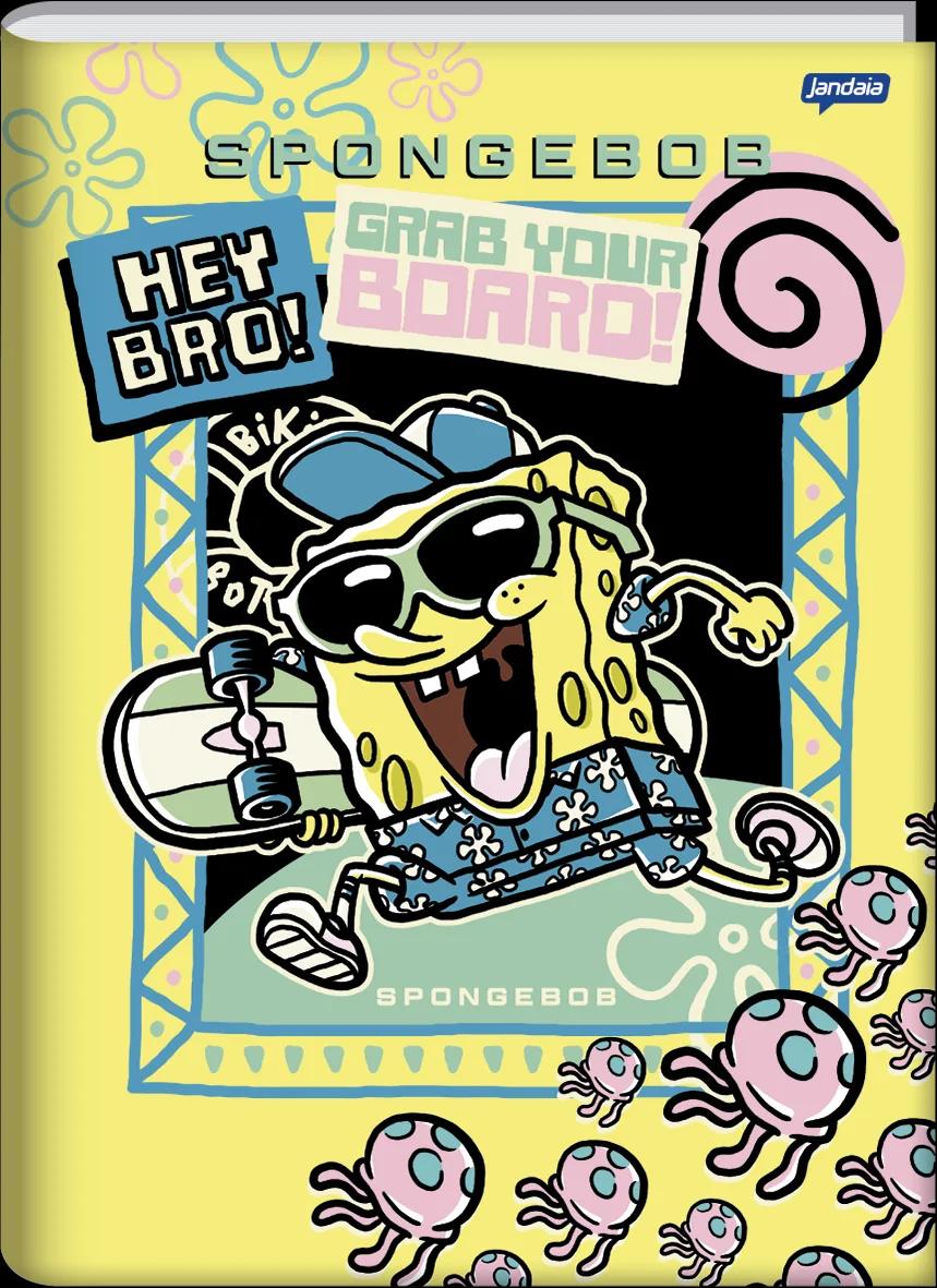 CADERNO BROCHURA CAPA DURA 1/4 80 FOLHAS - BOB ESPONJA — miniatura 3