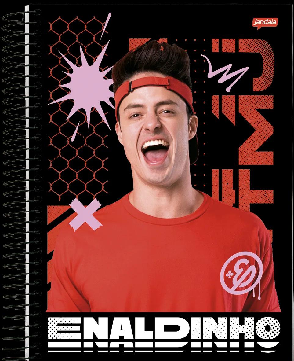 CADERNO ESPIRAL CAPA DURA 1/4 80 FOLHAS - ENALDINHO — miniatura 2