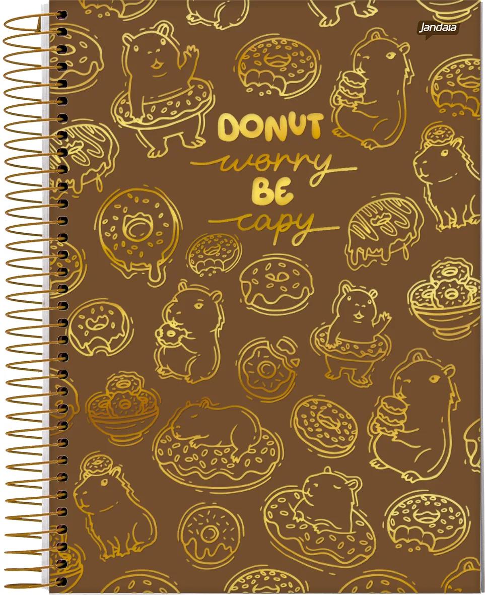 CADERNO ESPIRAL CAPA DURA 1/4 80 FOLHAS - CAPYMOOD