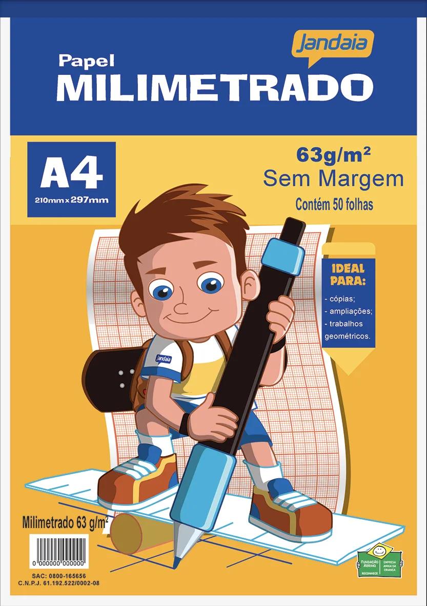 BLOCO A4 MILIMETRADO - BASIC ART