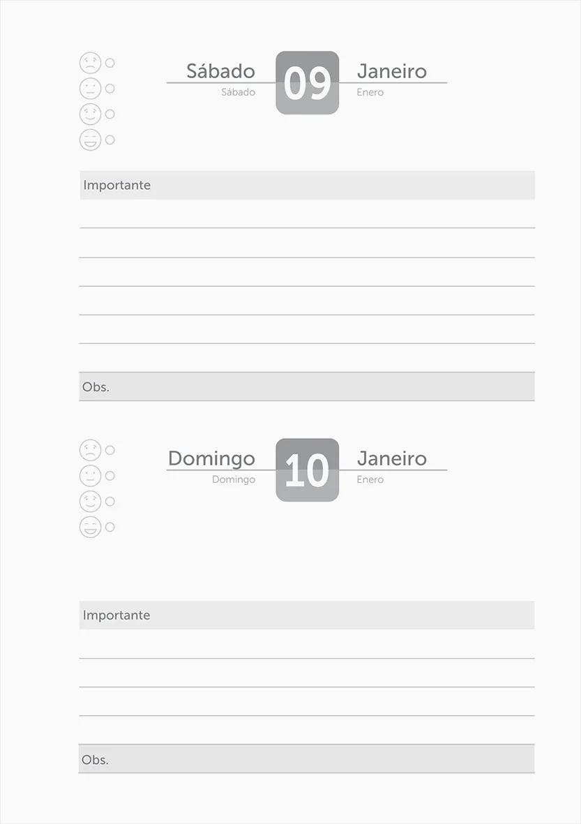 AGENDA DIARIA LOMB QUAD 132X200MM 176 FOLHAS - LIBERTY — miniatura 3