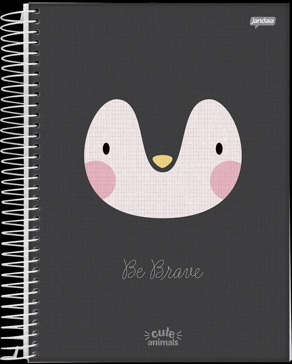 CADERNO ESPIRAL UNIVERSITÁRIO CAPA DURA 10 MATÉRIAS 160 FOLHAS - CUTE ANIMALS — miniatura 2