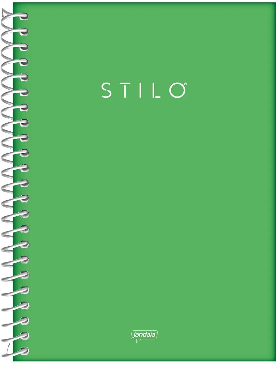 CADERNO ESPIRAL CAPA DURA 01 MATÉRIA COLLEGE VERDE LIMÃO - STILO NEON