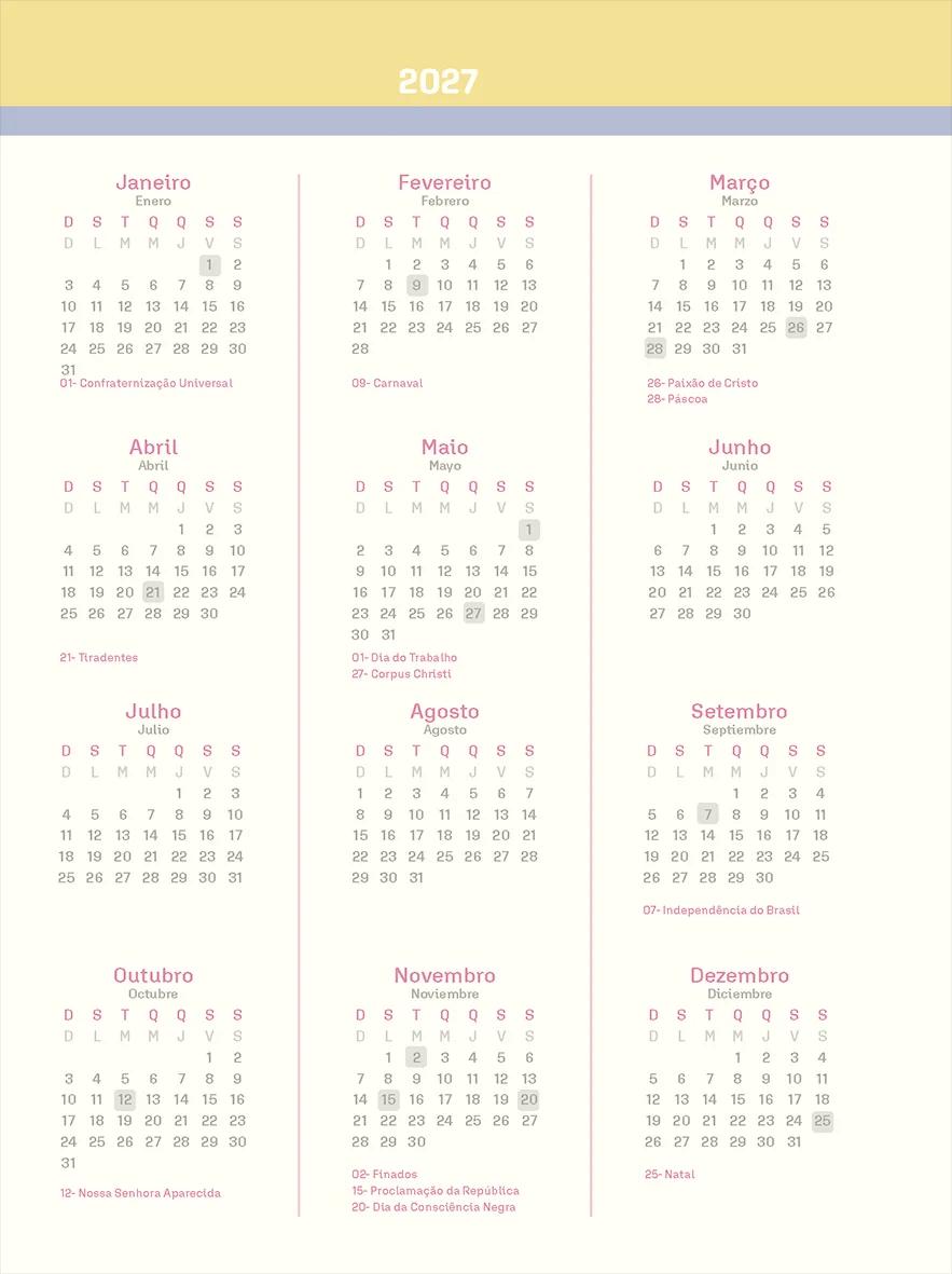 AGENDA DIÁRIA ESPIRAL 133X178MM 176FLS - LA CREME — miniatura 6