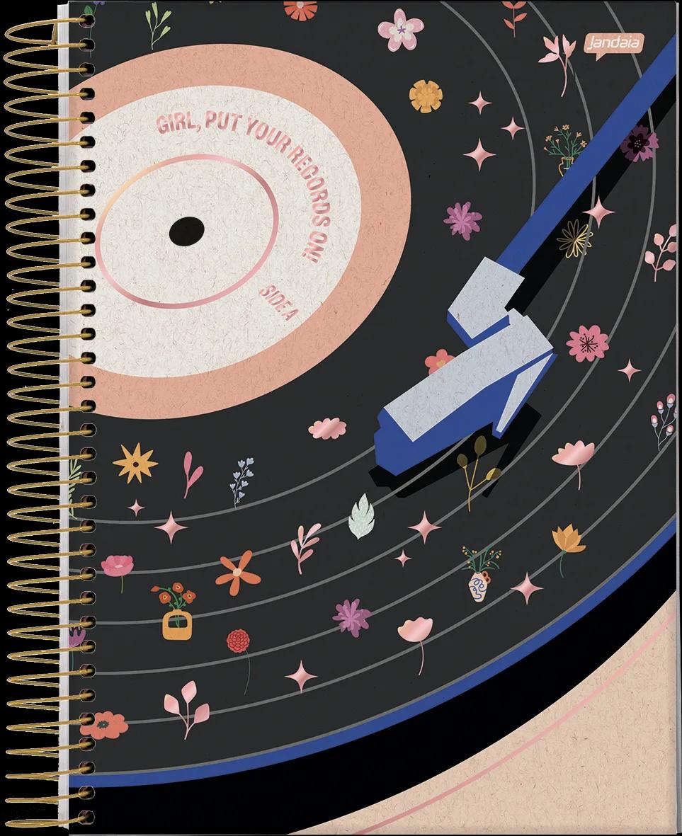 CADERNO ESPIRAL UNIVERSITÁRIO CAPA DURA 01 MATÉRIA 80 FOLHAS - ECO LÍNEA — miniatura 3