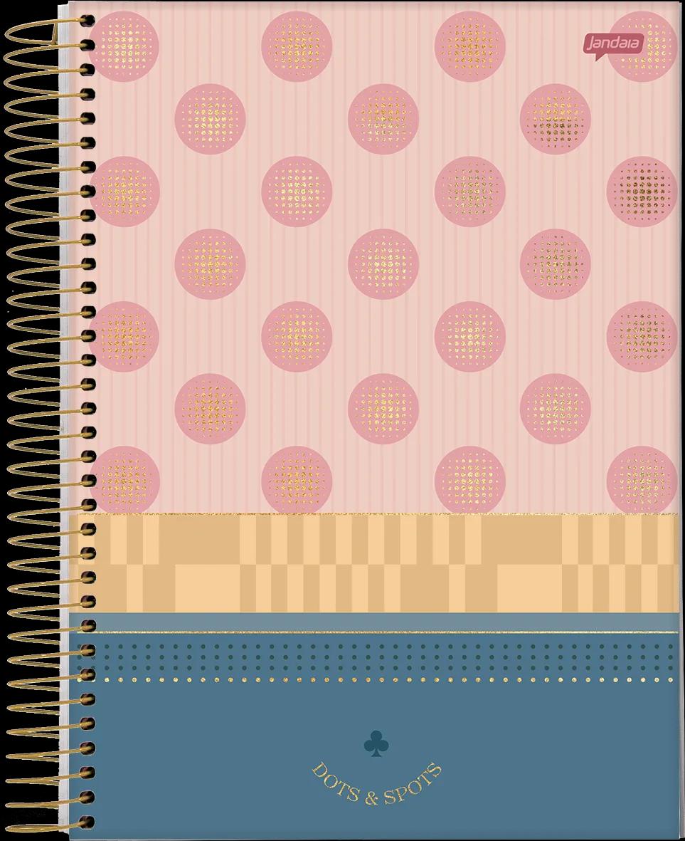 CADERNO ESPIRAL UNIVERSITÁRIO CAPA DURA 15 MATÉRIAS 240 FOLHAS - DOTS E SPOTS — miniatura 2