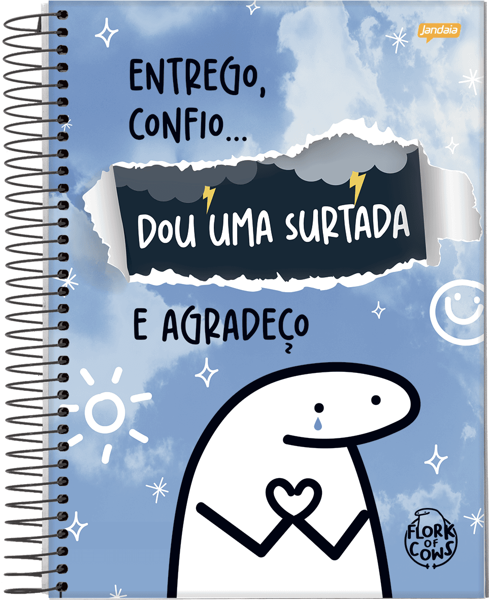 CADERNO ESPIRAL UNIVERSITÁRIO CAPA DURA 15 MATÉRIAS 240 FOLHAS - FLORK — miniatura 3